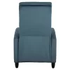 ARMCHAIR RELAX HIBER  PETROL BLUE VELVET 67,5x90x104Hcm.