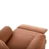 ARMCHAIR MASSAGE HAPPER  BROWN PU LEATHER 76x94x102Hcm.