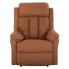 ARMCHAIR MASSAGE HAPPER  BROWN PU LEATHER 76x94x102Hcm.