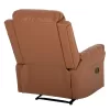 ARMCHAIR MASSAGE HAPPER  BROWN PU LEATHER 76x94x102Hcm.