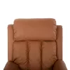 ARMCHAIR MASSAGE HAPPER  BROWN PU LEATHER 76x94x102Hcm.