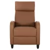 ARMCHAIR RELAX HIBER  BROWN PU 67,5x90x104Hcm.