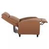 ARMCHAIR RELAX HIBER  BROWN PU 67,5x90x104Hcm.