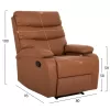 ARMCHAIR MASSAGE YASUMU  BROWN PU 80x93x100Hcm.