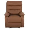 ARMCHAIR MASSAGE YASUMU  BROWN PU 80x93x100Hcm.