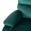 ARMCHAIR RELAX YASUMU  CYPRESS GREEN VELVET 80x93x100Hcm.