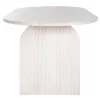 DINING TABLE OVAL HONKY  SOLID MANGO WOOD IN WHITE 180,5x90,5x76Hcm.