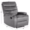 ARMCHAIR MASSAGE YASUMU  GREY VELVET 80x93x100Hcm.