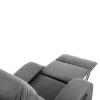 ARMCHAIR MASSAGE YASUMU  GREY VELVET 80x93x100Hcm.