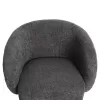 ARMCHAIR SWIVEL KARLEN  GREY BOUCLE FABRIC 78x81x77Hcm.