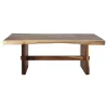 DINING TABLE ULYSES  SOLID SUAR WOOD IN NATURAL COLORING-9cm THICK TOP 250x90x78Hcm.