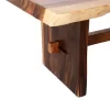 DINING TABLE ULYSES  SOLID SUAR WOOD IN NATURAL COLORING-9cm THICK TOP 250x90x78Hcm.