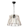 Ceiling light PWL-1114 Ε27 black-beige 30x54cm