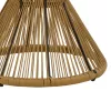 Table Mabil rattan natural-glass D50x55cm