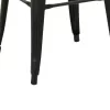 Bar stool Utopia metal black matte 42x42x76cm