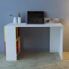 MELAMINE OFFICE WITH REMOVABLE SHELVES KAIRO  RED YELLOW 120x64x74,2Υ cm.