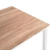 DINING TABLE GOOSE  SONAMA MDF-WHITE METAL LEGS 120X80Χ75Hcm.