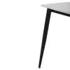 DINING TABLE RAVEN  CERAMIC TOP IN WHITE MARBLE-BLACK METAL LEGS 117,5x67,5x76Hcm.