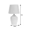 Table lamp Elntin Inart E27 beige ceramic-metal D22x39cm