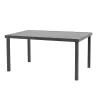 Dining table Naoki-Kliton A set of 5 black metal and anthracite aluminum 150x80x74cm