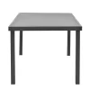 Dining table Naoki-Kliton A set of 5 black metal and anthracite aluminum 150x80x74cm