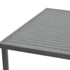 Dining table Naoki-Kliton A set of 5 black metal and anthracite aluminum 150x80x74cm