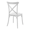 Crossie pp chair in white shade 38x46.5x82cm