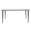 Naoki table metal black-pe gray-glass 160x90x78cm