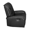 Armchair Relax, massage mechanism, PU black 80x96x97 cm