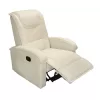 Armchair, massage mechanism, PU OFF-WHITE 80x96x97 cm