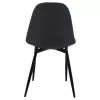 Dining chair Leonardo  with metallic legs and dark grey fabric 43,5x59x84 cm.