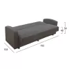 Sofa/ Bed 3 seater Dimos Beige V16  220x77x83  cm