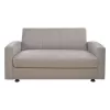 SOFABED 2-SEATER DIMOS  BEIGE FABRIC 157x77x83H cm