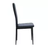 Chair Parker PU anthracite-black leg 42x48x98cm