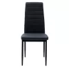 Chair Parker PU anthracite-black leg 42x48x98cm