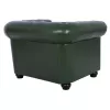 Armchair T. Chesterfield POLINA  Cypress Green PU 106x87x70H cm.