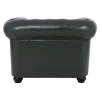 Armchair T. Chesterfield POLINA  Cypress Green PU 106x87x70H cm.