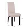 Chair Roxie  with beige PU 47x60x99 cm