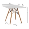 Table Minimal Kid  White 60x60x51