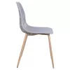 Polypropylene Chair Giosseta  Grey with Metallic Legs 46x51x84cm