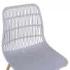 Polypropylene Chair Giosseta  Grey with Metallic Legs 46x51x84cm