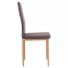 Metallic chair Lady  Brown fabric with metallic frame K/D 40x48x95 cm