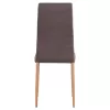 Metallic chair Lady  Brown fabric with metallic frame K/D 40x48x95 cm