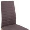 Metallic chair Lady  Brown fabric with metallic frame K/D 40x48x95 cm