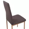 Metallic chair Lady  Brown fabric with metallic frame K/D 40x48x95 cm