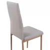 Metallic Chair Lady  Beige Fabric with metallic frame K/D 40x48x95 cm