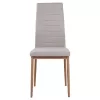 Metallic Chair Lady  Beige Fabric with metallic frame K/D 40x48x95 cm