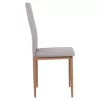 Metallic Chair Lady  Beige Fabric with metallic frame K/D 40x48x95 cm