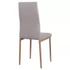 Metallic Chair Lady  Beige Fabric with metallic frame K/D 40x48x95 cm