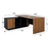 Professional Office Supreme  with reversible angle 160x140x75cm